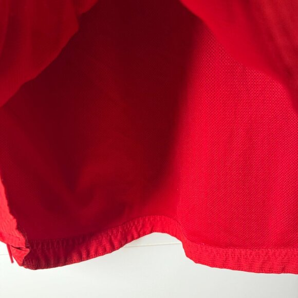 Adidas Men's Large Quarter Zip Pull Over Jacket (Nebraska) Meshed Lined - Picture 4 of 7